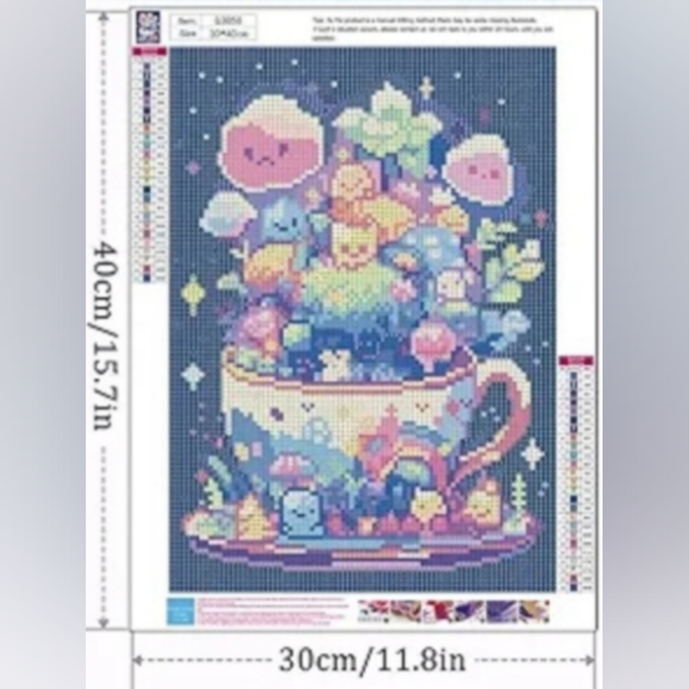Cartoon diamond painting kit - Picture 2 of 3
